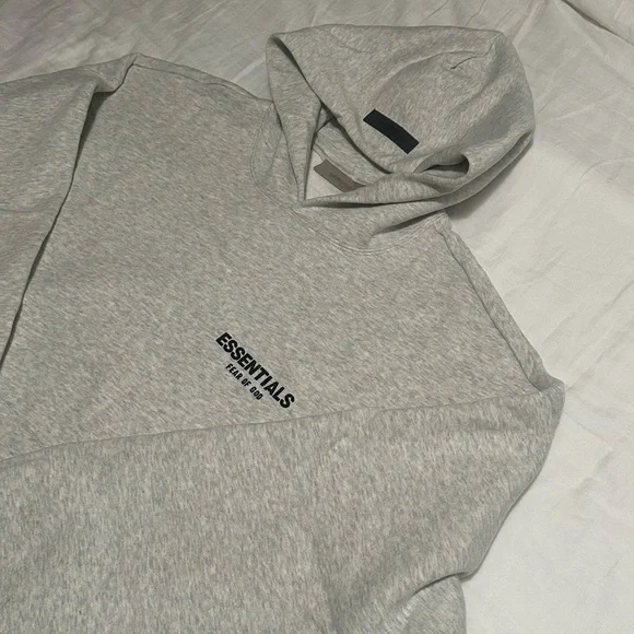 Fear of God Essentials Hoodies Pullover Light Oatmeal - Picture 8 of 16